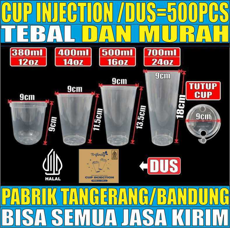 VARIAN Cup Injection n Tutup Tebal 22gr