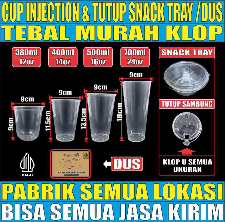 VARIAN Cup Injection n Tutup Tebal 22gr Trifinity
