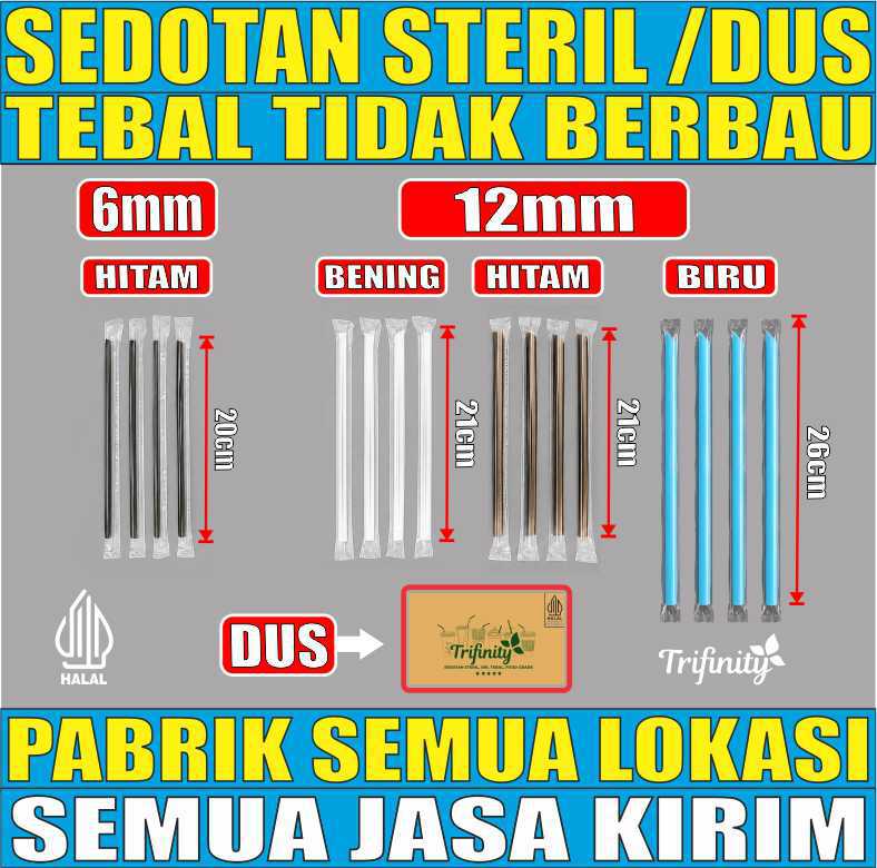 VARIAN Sedotan Poci n Bubble Steril Tebal 1,9gr Trifinity