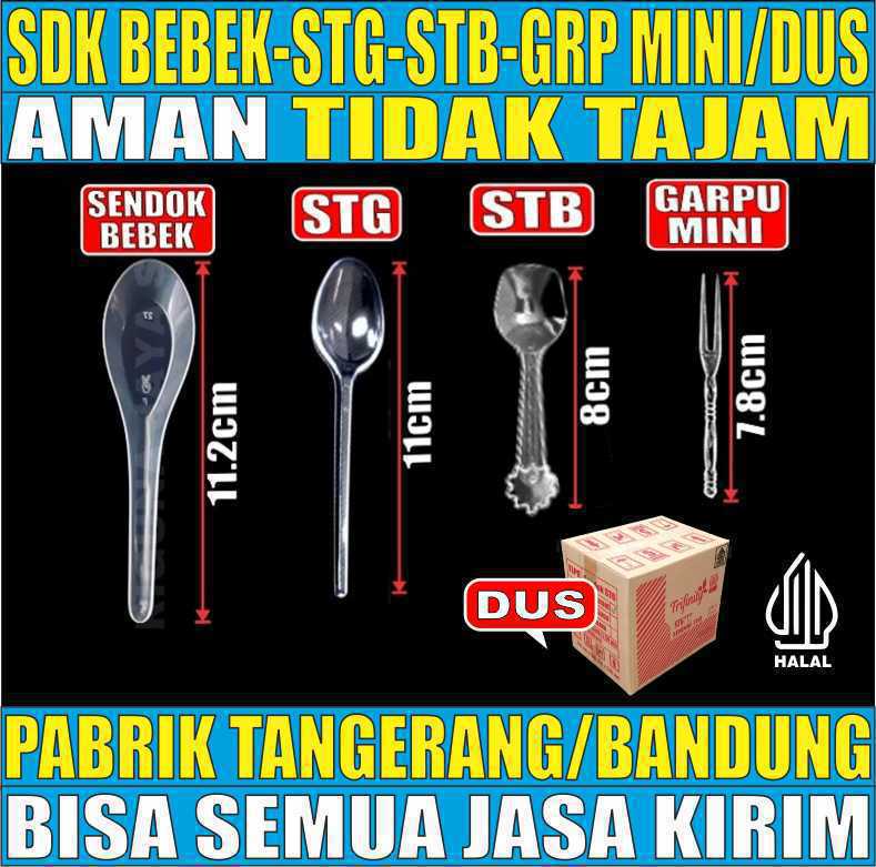 VARIAN Sendok Bebek Teh Stg Jelly Stb Garpu Mini