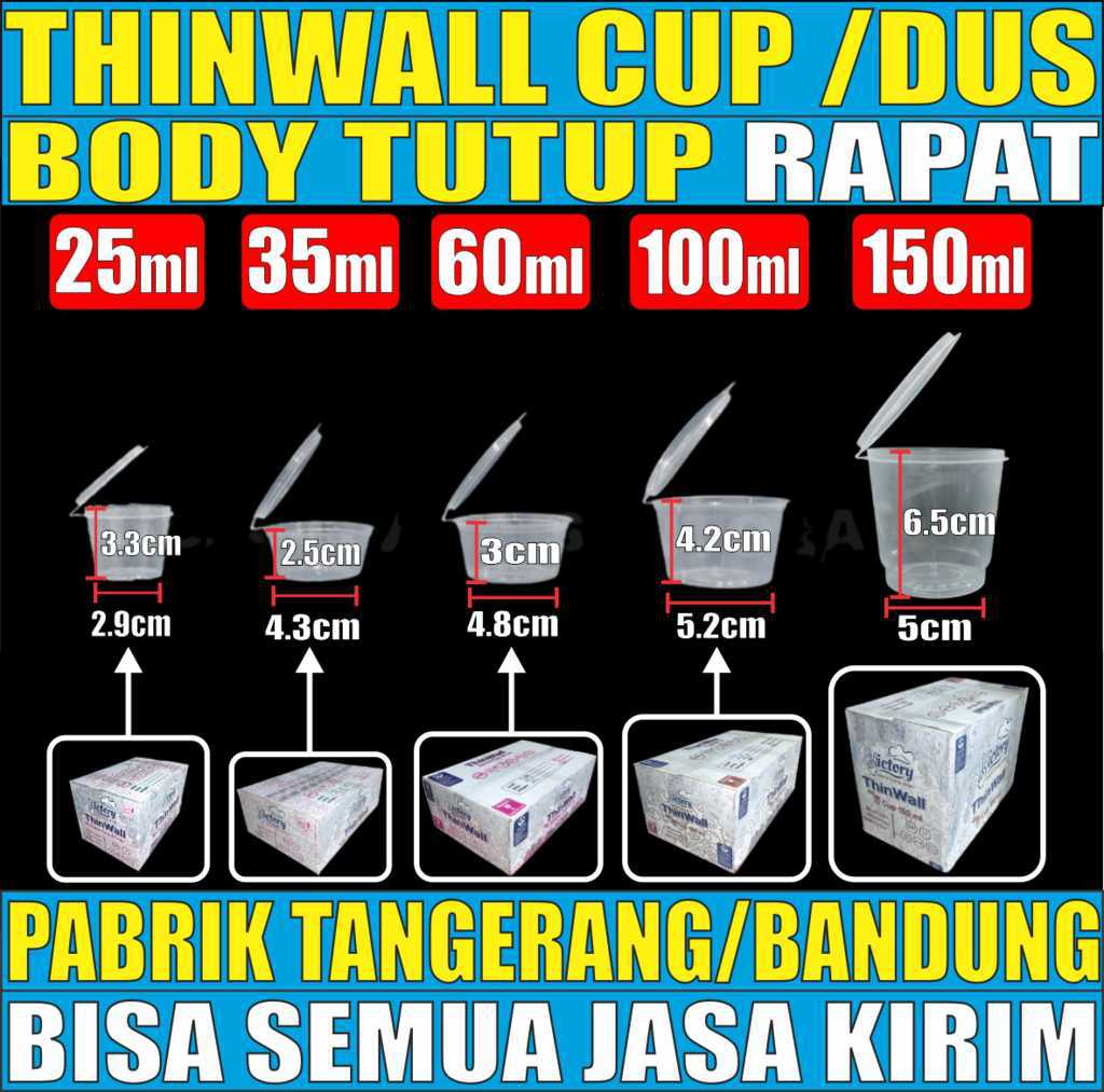 VARIAN Thinwall Cup Tebal 7.2gr